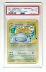 V1525: 2021: Venusaur: 15/102: Classic Collection: PSA: 10: GEM MT: 74113023